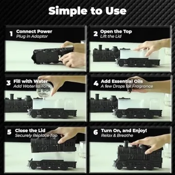 Retro Train Humidifier & Essential Oil Diffuser for Home