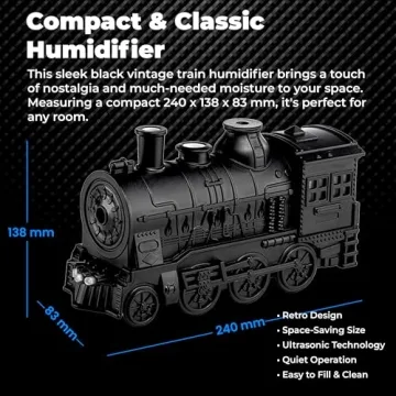 Retro Train Humidifier & Essential Oil Diffuser for Home