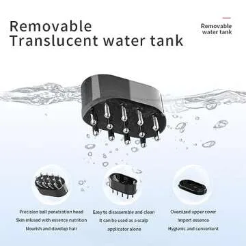 EOWLEY Hair Oil Applicator,Scalp Massager Comb,Effectively distributes Hair Care Essential Oils evenly on The Scalp,Scalp Oil Applicator Head Massager for Hair Treatment Growth Medicine Essential Oil