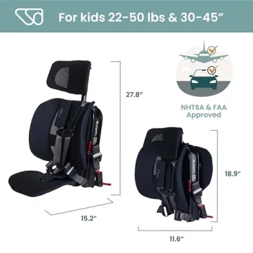 WAYB Pico Travel Car Seat Lightweight Portable FAA Approved