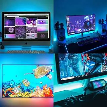 KXZM DC 5V USB COB Ice Blue LED Strip Light USB Powered 6.6ft/2M IP65 Waterproof 640LEDs High Brightness Flexible LED Tape Lights