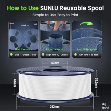 SUNLU PLA 3D Printer Filament for Quality 3D Printing