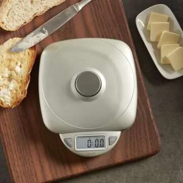 Taylor 11LB Digital Kitchen Scale with Glass Top and LCD Display