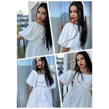 Dokotoo Off Shoulder Summer Dress for Women 2025