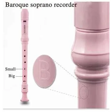 HOSEYIN Soprano Recorder Baroque style German style C Key 8 Holes Soprano Recorder for Beginners(Bar...