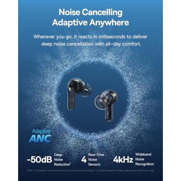 Baseus Bass BP1 Pro Wireless Earbuds - Real-Time ANC, Hi-Res Sound, 55H Playtime