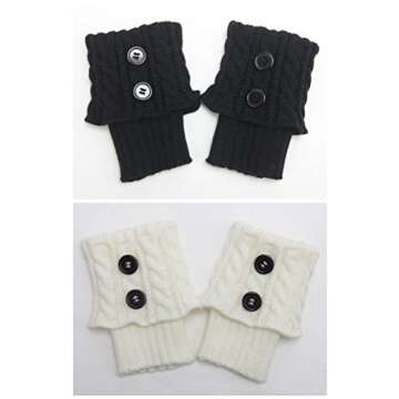 Santwo Women Short Leg Warmer 3 Pairs (Model 1)