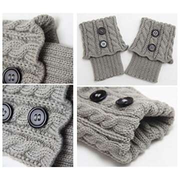 Santwo Women Short Leg Warmer 3 Pairs (Model 1)