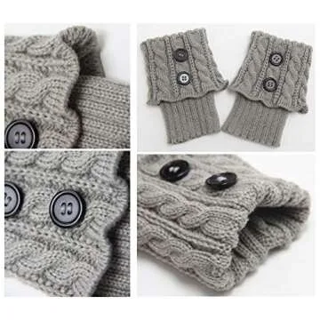 Santwo Women Short Leg Warmer 3 Pairs (Model 1)