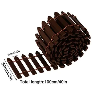 Tonsiki Miniature Fairy Garden Fence for Creative Decor