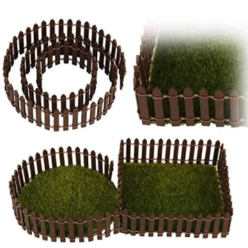 Tonsiki Miniature Fairy Garden Fence for Creative Decor
