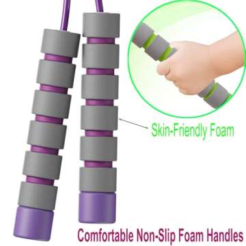 Homello Adjustable Kids Jump Rope for Fun & Fitness