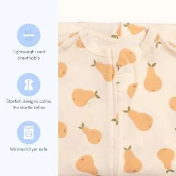 SleepingBaby Zipadee-Zip Swaddle Sack - 3-6 Month Comfort