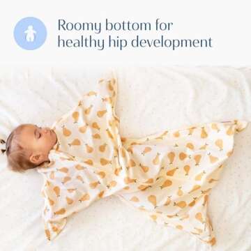 SleepingBaby Zipadee-Zip Swaddle Sack - 3-6 Month Comfort