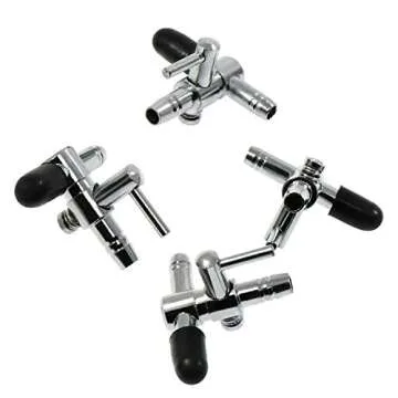 Waycreat 8 Pieces One-Way Aquarium Air Flow Control Lever Valve Distributor Splitter Pump Accessories Set for Fish Tank