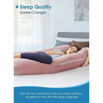 QUEEN ROSE U Shaped Pregnancy Pillow for Ultimate Comfort