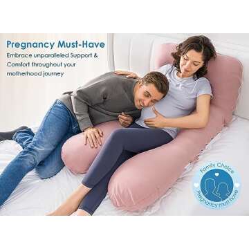 QUEEN ROSE U Shaped Pregnancy Pillow for Ultimate Comfort