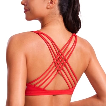 CRZ YOGA Strappy Sports Bra - Comfort & Style for Women