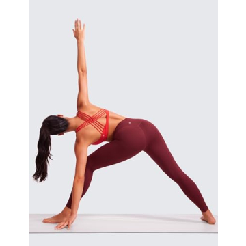 CRZ YOGA Strappy Sports Bra - Comfort & Style for Women