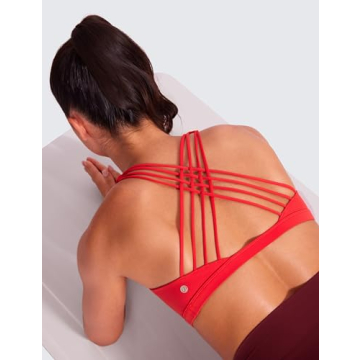 CRZ YOGA Strappy Sports Bra - Comfort & Style for Women