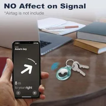 MOLOSLEEVE Airtag Holder Case with Keychain - 4 Pack