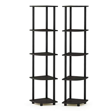 Stylish Furinno Corner Shelf Set of 2 for Practical Spaces