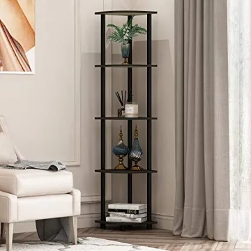 Stylish Furinno Corner Shelf Set of 2 for Practical Spaces