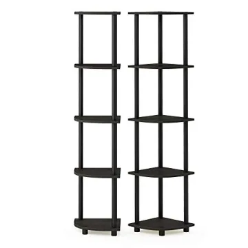 Stylish Furinno Corner Shelf Set of 2 for Practical Spaces
