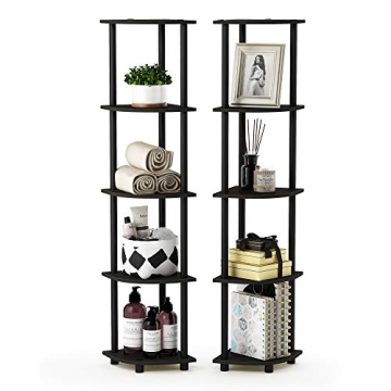 Stylish Furinno Corner Shelf Set of 2 for Practical Spaces