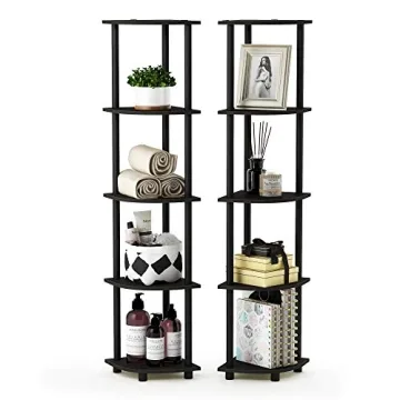 Stylish Furinno Corner Shelf Set of 2 for Practical Spaces