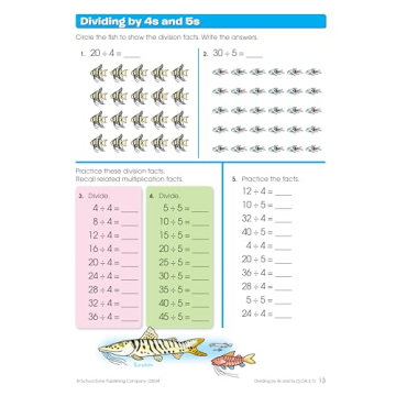School Zone Multiplication Workbook for Kids