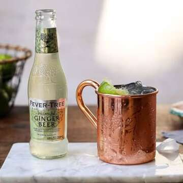 Fever Tree Premium Ginger Beer - Premium Quality Mixer and Soda - Refreshing Beverage for Cocktails ...