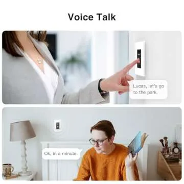 ORVIBO Matter Smart Dimmer Switch, Works with Apple Home, Alexa & Google Home, w/Weather Display, Energy Monitoring, Single Pole, Neutral Wire Required