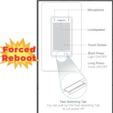 ORVIBO Matter Smart Dimmer Switch, Works with Apple Home, Alexa & Google Home, w/Weather Display, Energy Monitoring, Single Pole, Neutral Wire Required