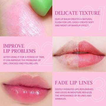 BINGBRUSH Peach Color Changing Lipstick for Women