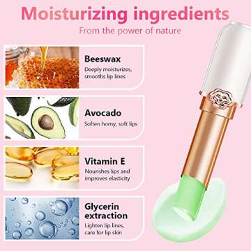 BINGBRUSH Peach Color Changing Lipstick for Women