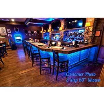 LED Lighted Back Bar Shelves with Custom Remote Control