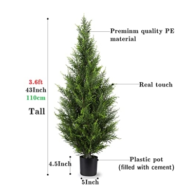 Realistic Artificial Cedar Trees for Home & Garden Decor