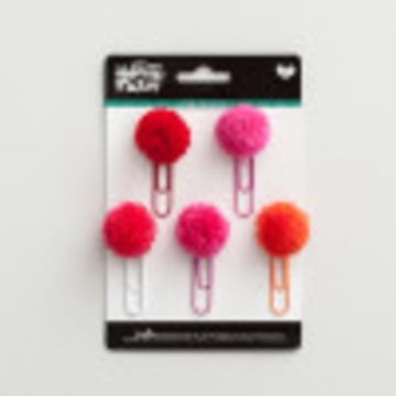 DaySpring Pink Pom Pom Paper Clips - Fun & Functional