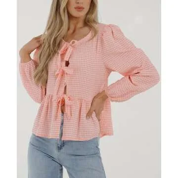 Chic Babydoll Peplum Blouse for Women – Spring & Fall