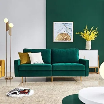 Shop JULYFOX 70" Velvet Sofa Couch for Modern Living