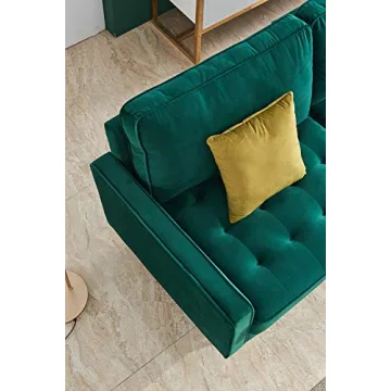 Shop JULYFOX 70" Velvet Sofa Couch for Modern Living