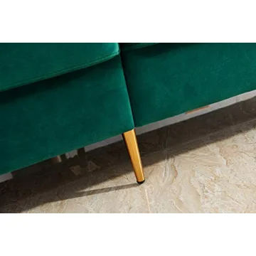 Shop JULYFOX 70" Velvet Sofa Couch for Modern Living