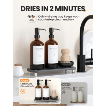 Luxury Kitchen Soap Dispenser Set - Exquisite Design & Functionality