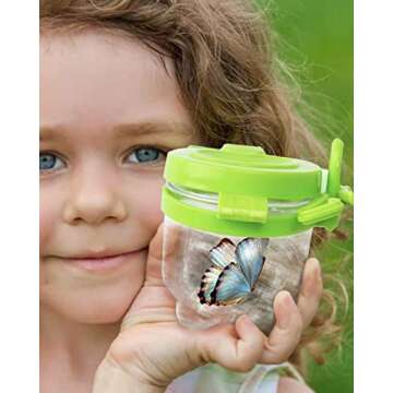 STEAM Life Bug Catcher Kit for Kids, Bug Catching Kit Includes Butterfly Net, Bug Observation Capsule and Magnifying Glass, Bug Collection Kit, Bug Net for Kids, Butterfly Kit for Kids 3 4 5 6 7