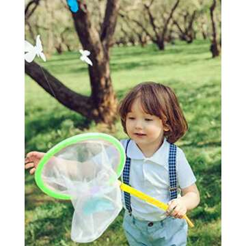 STEAM Life Bug Catcher Kit for Kids, Bug Catching Kit Includes Butterfly Net, Bug Observation Capsule and Magnifying Glass, Bug Collection Kit, Bug Net for Kids, Butterfly Kit for Kids 3 4 5 6 7