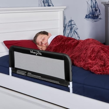 Dream On Me Adjustable Mesh Bed Rail for Toddlers - Safe, Breathable & Travel-Friendly