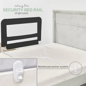 Dream On Me Adjustable Mesh Bed Rail Toddler Safety