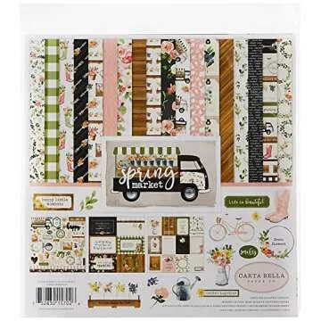 Carta Bella Spring Market Collection Craft Kit: Colorful and Versatile