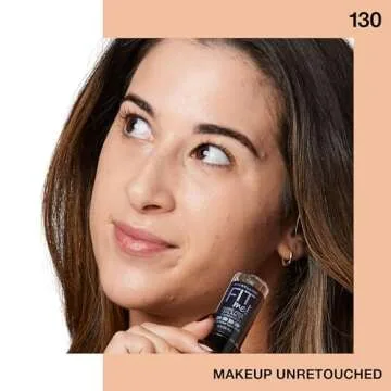 Maybelline Fit Me Shine-Free + Balance Foundation Stick, Multi-Use Face Makeup and Contour Stick For Natural, Matte Coverage, Buff Beige, 1 Count